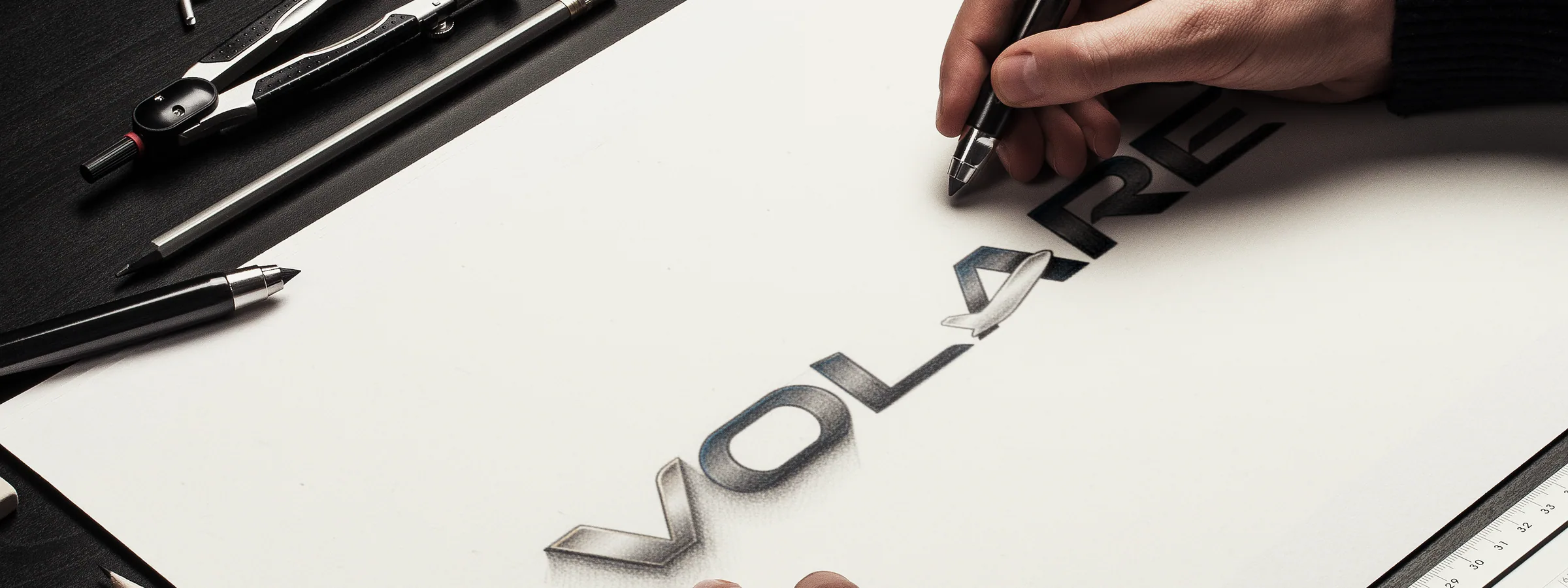 Apresentação da identidade visual da Volare Logística